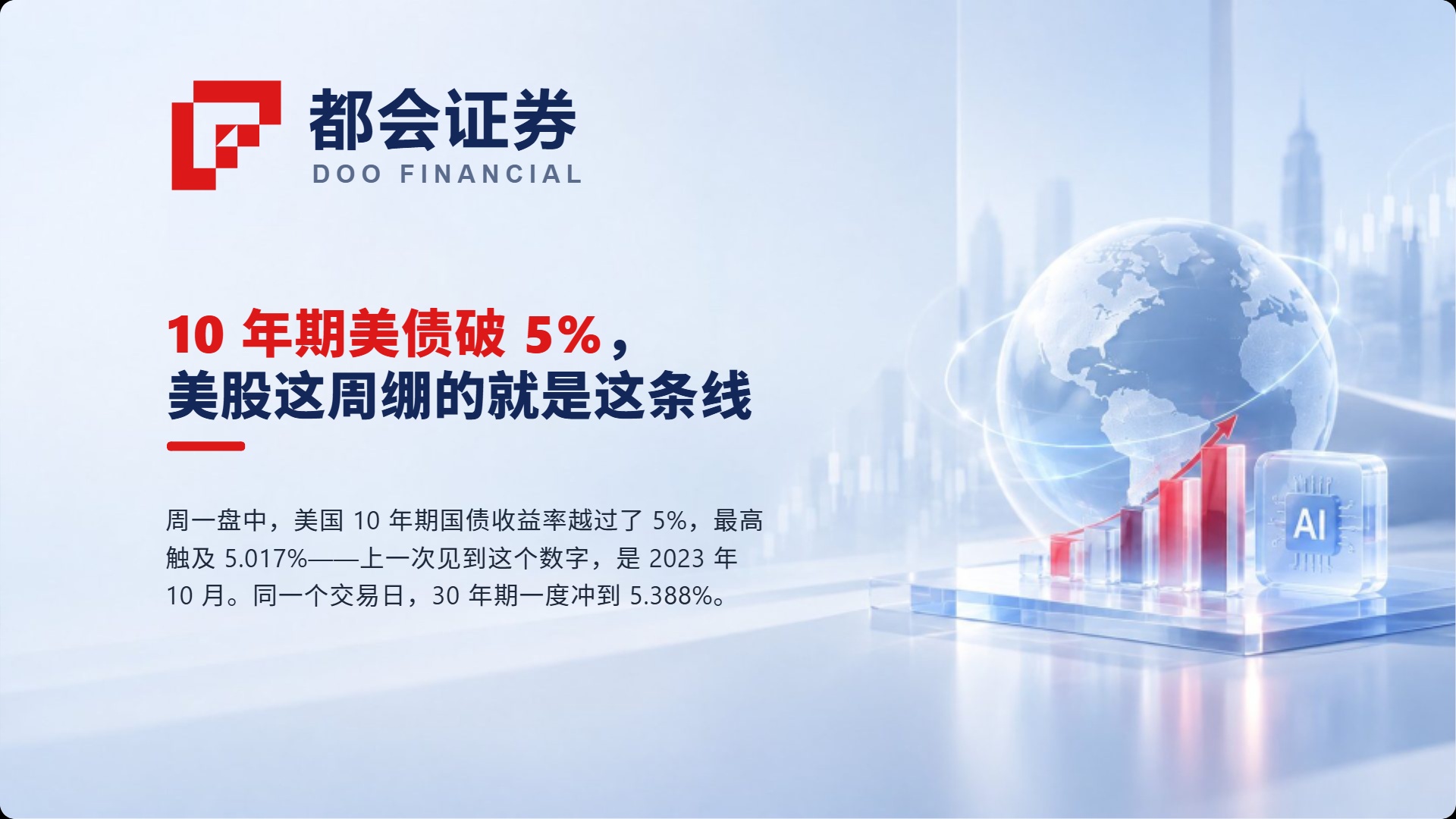 10 年期美债破 5%，美股这周绷的就是这条线