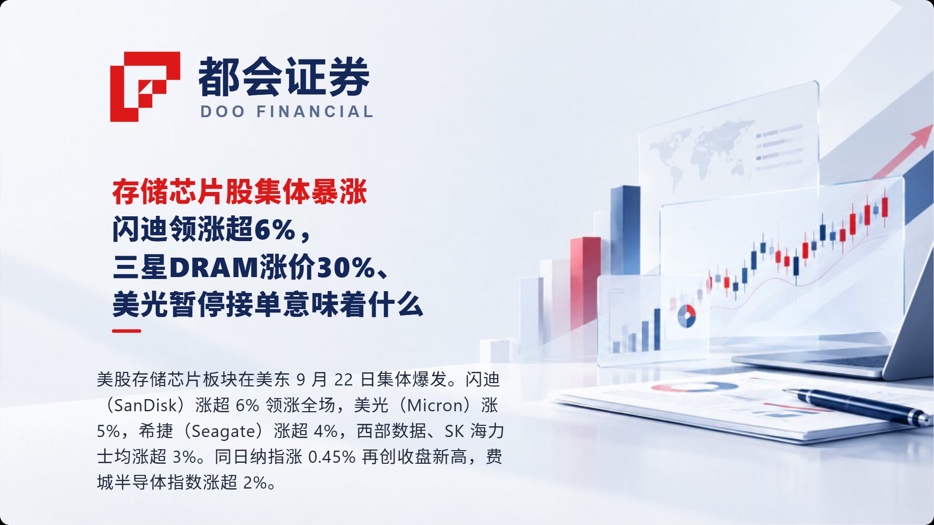 存储芯片股集体暴涨：闪迪领涨超6%，三星DRAM涨价30%、美光暂停接单意味着什么